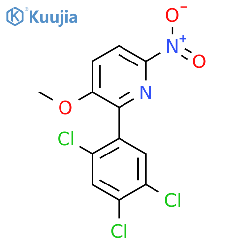 3-Methoxy-6-nitro-2-(2,4,5-trichlorophenyl)pyridine structure