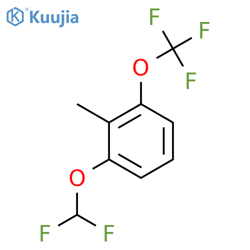 2-(Difluoromethoxy)-6-(trifluoromethoxy)toluene structure