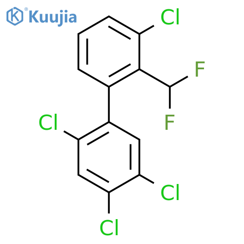 2'-Difluoromethyl-2,4,5,3'-tetrachlorobiphenyl structure