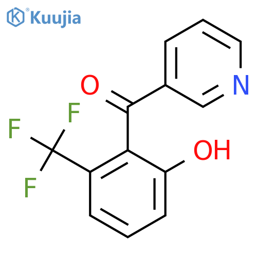 3-(2-Hydroxy-6-(trifluoromethyl)benzoyl)pyridine structure