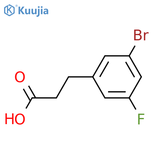 3-(3-Bromo-5-fluorophenyl)propanoic acid structure