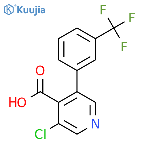 3-Chloro-5-(3-(trifluoromethyl)phenyl)isonicotinic acid structure