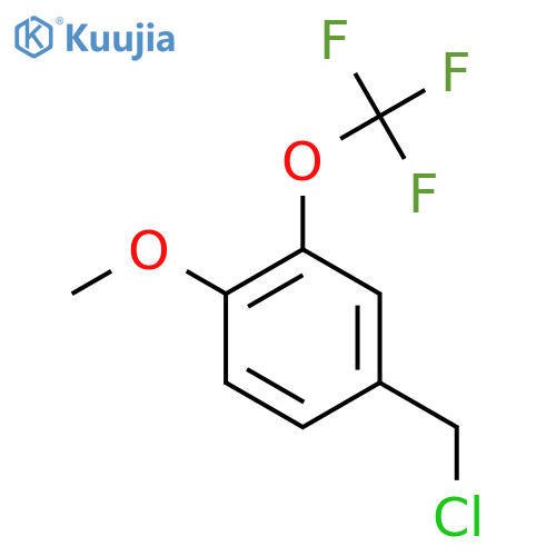 4-Methoxy-3-(trifluoromethoxy)benzyl chloride structure