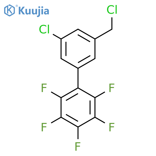 5'-Chloro-3'-chloromethyl-2,3,4,5,6-pentafluorobiphenyl structure