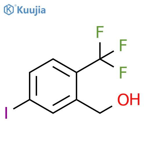 [5-iodo-2-(trifluoromethyl)phenyl]methanol structure