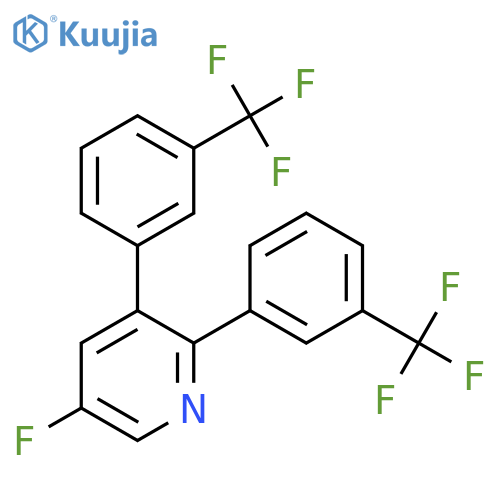 2,3-Bis(3-(trifluoromethyl)phenyl)5-fluoropyridine structure