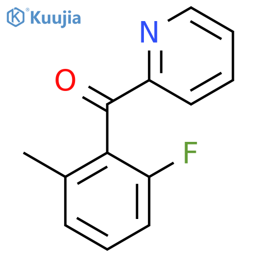 2-(2-Fluoro-6-methylbenzoyl)pyridine structure