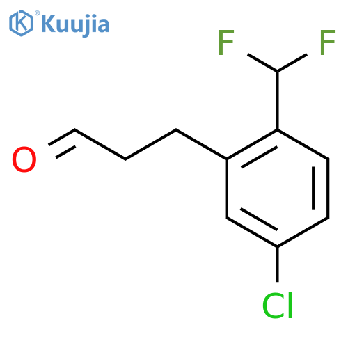 3-(5'-Chloro-2'-(difluoromethyl)phenyl)propionaldehyde structure