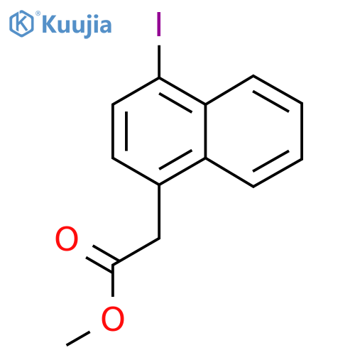 Methyl 4-iodonaphthalene-1-acetate structure
