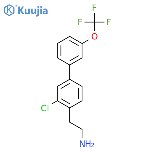3-Chloro-3'-(trifluoromethoxy)biphenyl-4-ethylamine structure