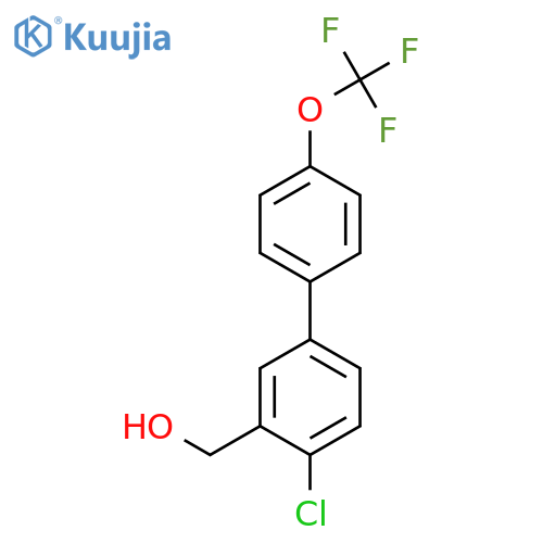 4-Chloro-4'-(trifluoromethoxy)biphenyl-3-methanol structure