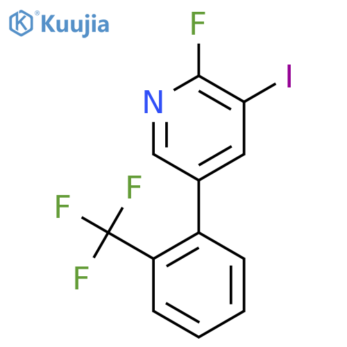 2-Fluoro-3-iodo-5-(2-(trifluoromethyl)phenyl)pyridine structure