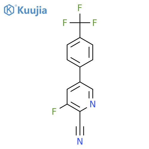 3-Fluoro-5-(4-(trifluoromethyl)phenyl)picolinonitrile structure