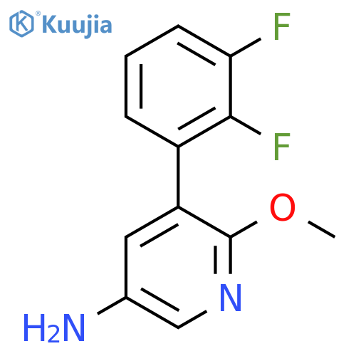5-Amino-3-(2,3-difluorophenyl)-2-methoxypyridine structure