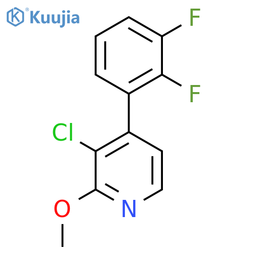 3-Chloro-4-(2,3-difluorophenyl)-2-methoxypyridine structure