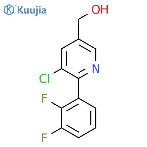 3-Chloro-2-(2,3-difluorophenyl)pyridine-5-methanol structure