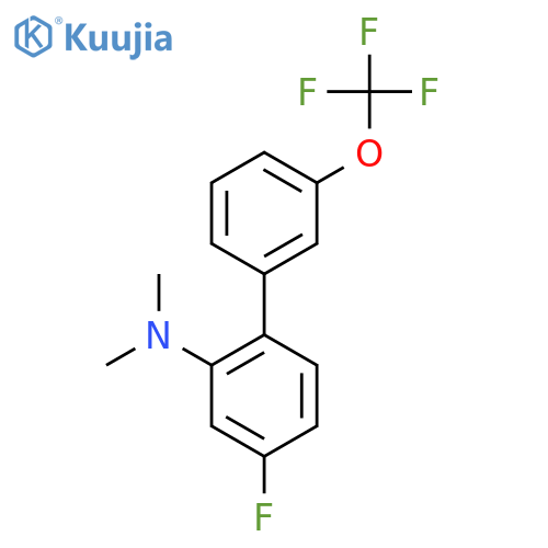 (4-Fluoro-3'-(trifluoromethoxy)biphenyl-2-yl)-dimethylamine structure