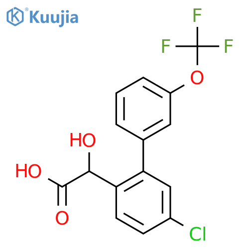 (5-Chloro-3'-(trifluoromethoxy)biphenyl-2-yl)-hydroxyacetic acid structure