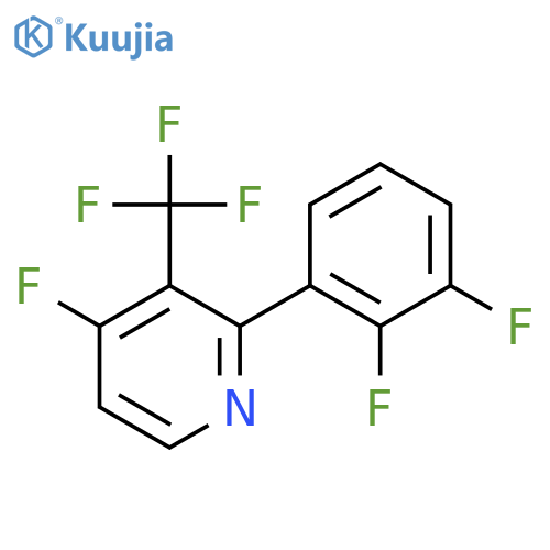 2-(2,3-Difluorophenyl)-4-fluoro-3-(trifluoromethyl)pyridine structure