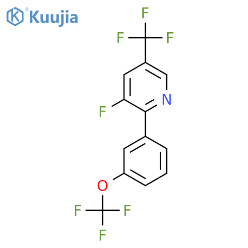 3-Fluoro-2-(3-(trifluoromethoxy)phenyl)-5-(trifluoromethyl)pyridine structure