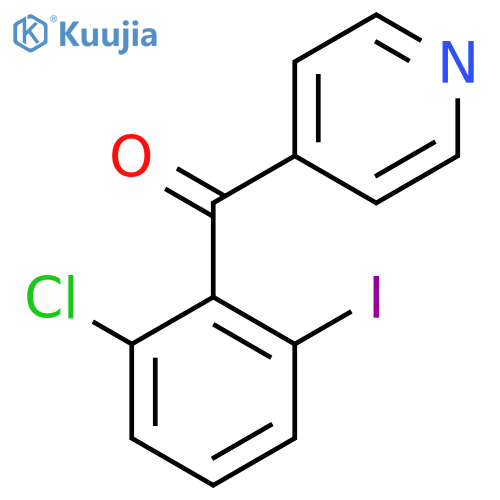 4-(2-Chloro-6-iodobenzoyl)pyridine structure