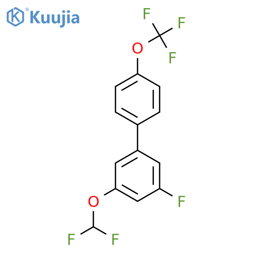 5-(Difluoromethoxy)-3-fluoro-4'-(trifluoromethoxy)biphenyl structure