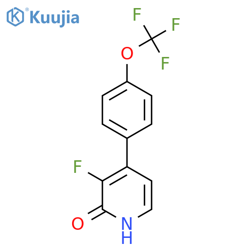 3-Fluoro-2-hydroxy-4-(4-(trifluoromethoxy)phenyl)pyridine structure
