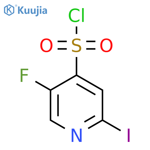 2-Iodo-5-fluoropyridine-4-sulfonyl chloride structure