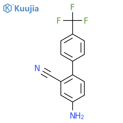 4-Amino-4'-(trifluoromethyl)biphenyl-2-carbonitrile structure