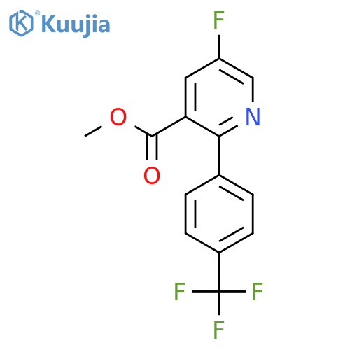 Methyl 5-fluoro-2-(4-(trifluoromethyl)phenyl)nicotinate structure