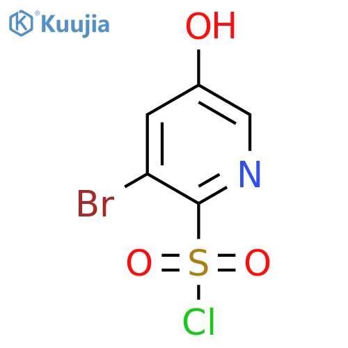 3-Bromo-5-hydroxypyridine-2-sulfonyl chloride structure