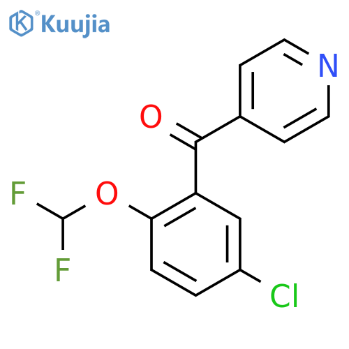 4-(5-Chloro-2-(difluoromethoxy)benzoyl)pyridine structure