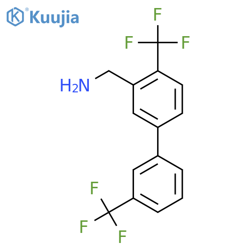 C-(4,3'-Bis(trifluoromethyl)biphenyl-3-yl)-methylamine structure