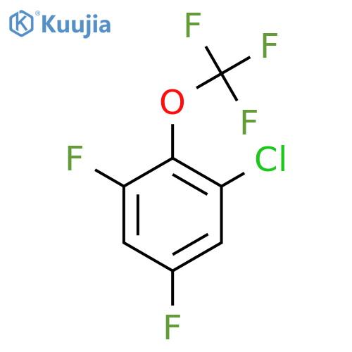 2-Chloro-4,6-difluoro(trifluoromethoxy)benzene structure