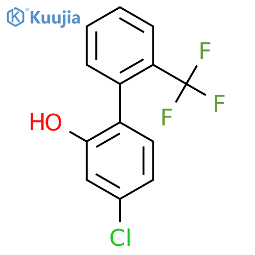 4-Chloro-2-hydroxy-2'-(trifluoromethyl)biphenyl structure