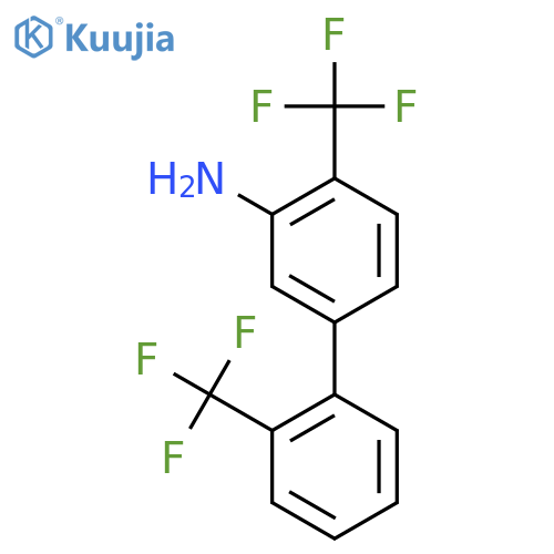 3-Amino-4,2'-bis(trifluoromethyl)biphenyl structure