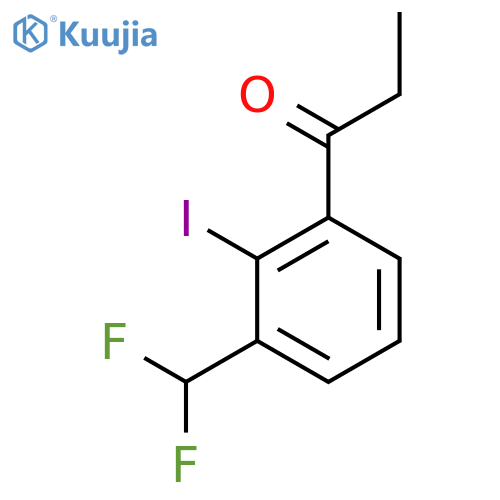 3'-(Difluoromethyl)-2'-iodopropiophenone structure