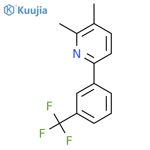 2,3-Dimethyl-6-(3-(trifluoromethyl)phenyl)pyridine structure