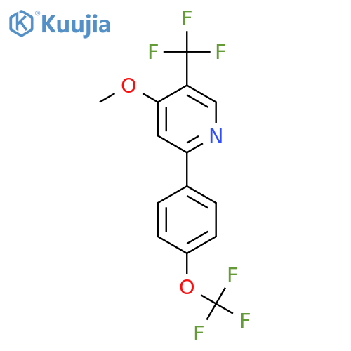 4-Methoxy-2-(4-(trifluoromethoxy)phenyl)-5-(trifluoromethyl)pyridine structure