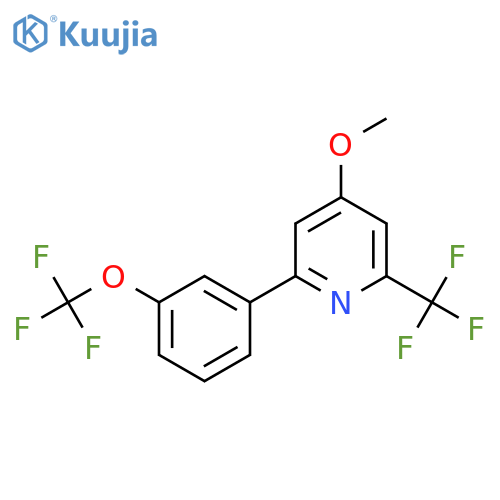 4-Methoxy-2-(3-(trifluoromethoxy)phenyl)-6-(trifluoromethyl)pyridine structure