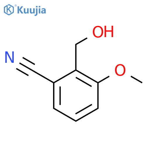 2-Cyano-6-methoxybenzyl alcohol structure