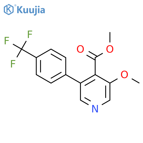 Methyl 3-methoxy-5-(4-(trifluoromethyl)phenyl)isonicotinate structure