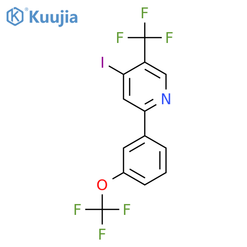 4-Iodo-2-(3-(trifluoromethoxy)phenyl)-5-(trifluoromethyl)pyridine structure