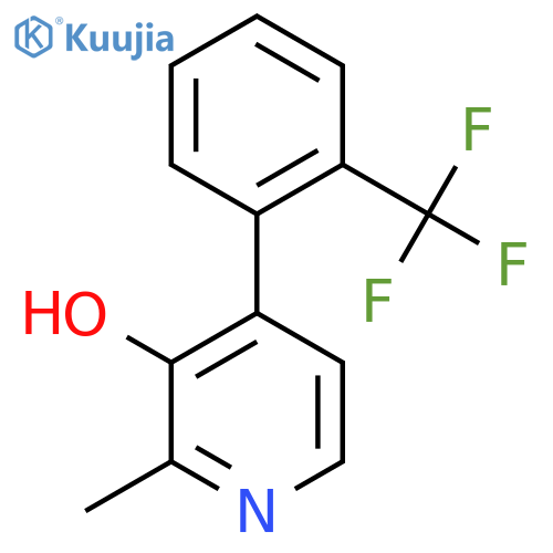 3-Hydroxy-2-methyl-4-(2-(trifluoromethyl)phenyl)pyridine structure