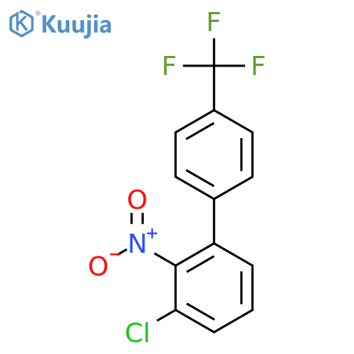 3-Chloro-2-nitro-4'-(trifluoromethyl)biphenyl structure