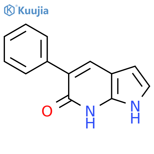 6-Hydroxy-5-phenyl-1H-pyrrolo[2,3-b]pyridine structure
