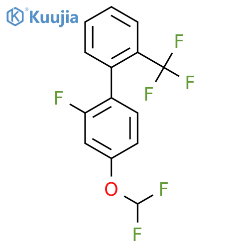 4-(Difluoromethoxy)-2-fluoro-2'-(trifluoromethyl)biphenyl structure