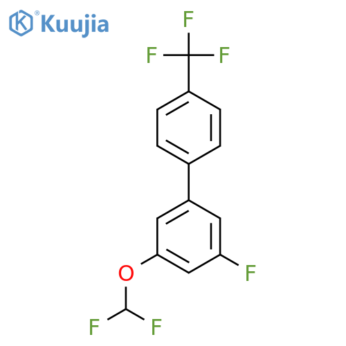 5-(Difluoromethoxy)-3-fluoro-4'-(trifluoromethyl)biphenyl structure