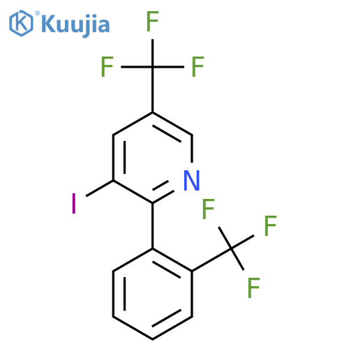 3-Iodo-5-(trifluoromethyl)-2-(2-(trifluoromethyl)phenyl)pyridine structure