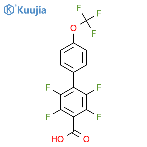 2,3,5,6-Tetrafluoro-4'-(trifluoromethoxy)biphenyl-4-carboxylic acid structure